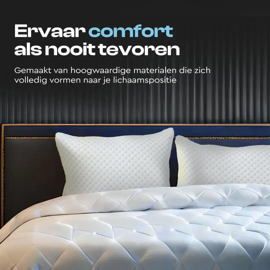 Hoofdkussen Dreamhouse – Memory Foam & Wasbare Hoes