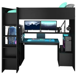 Hoogslaper Levi - zwart - 90x200 cm