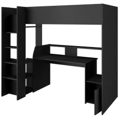 Hoogslaper Levi - zwart - 90x200 cm