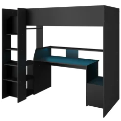 Hoogslaper Levi - zwart - 90x200 cm