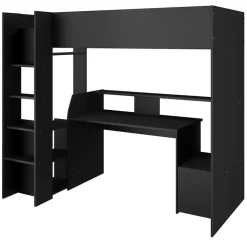 Hoogslaper Levi - zwart - 90x200 cm