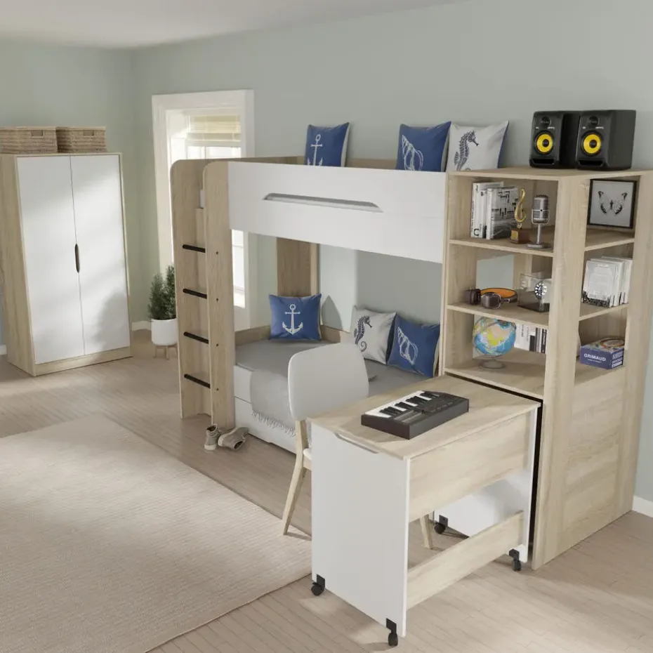 Hoogslaper Samoa sonoma eik / mat wit