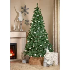 House of Seasons Kerstballen Set - 60 Stuks - Zilver