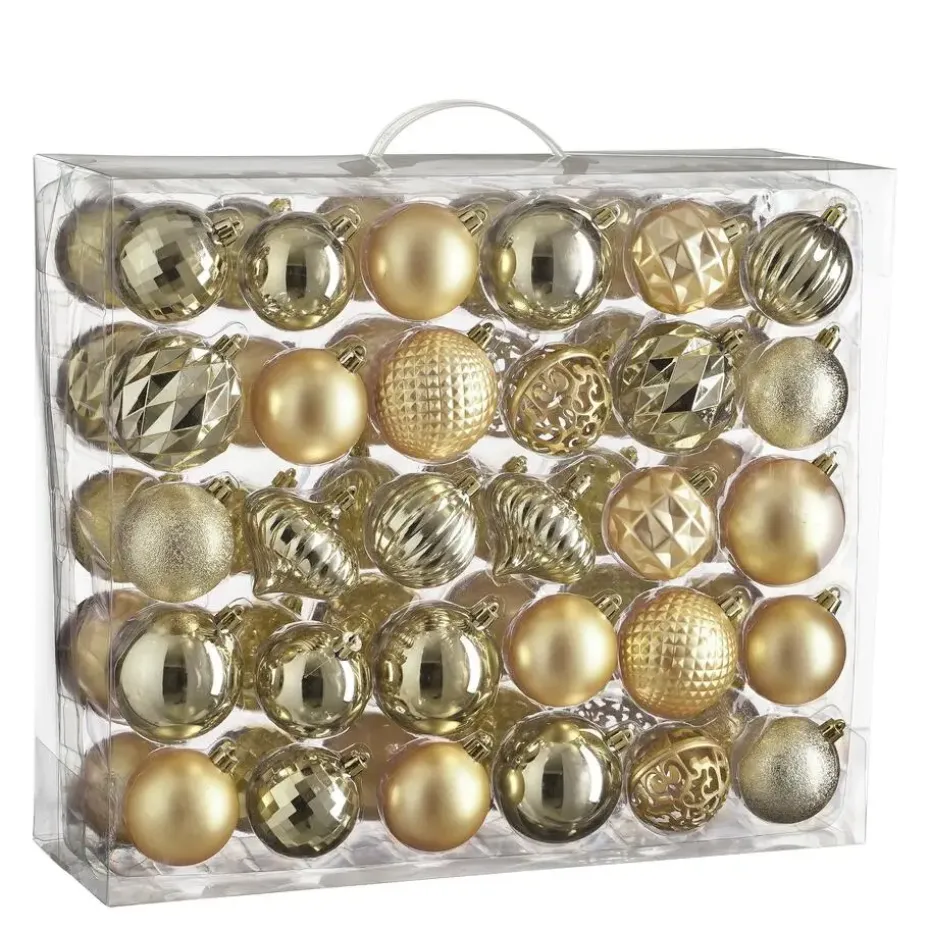 House of Seasons Kerstballen Set - 60 Stuks - Champagne