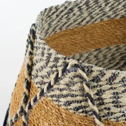 House of Seasons Kerstboomrok - H26 x Ø50 cm - Zeegras - Blauw