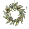 House of Seasons Kerstkrans met LED Verlichting - Ø42 cm - Groen