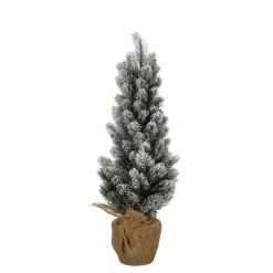 House of Seasons Kunstkerstboom in Jute - H60 x Ø30 cm - Groen Frosted