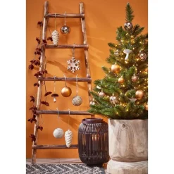 House of Seasons Ladderrek - L29 x B49 x H119 cm - Bruin