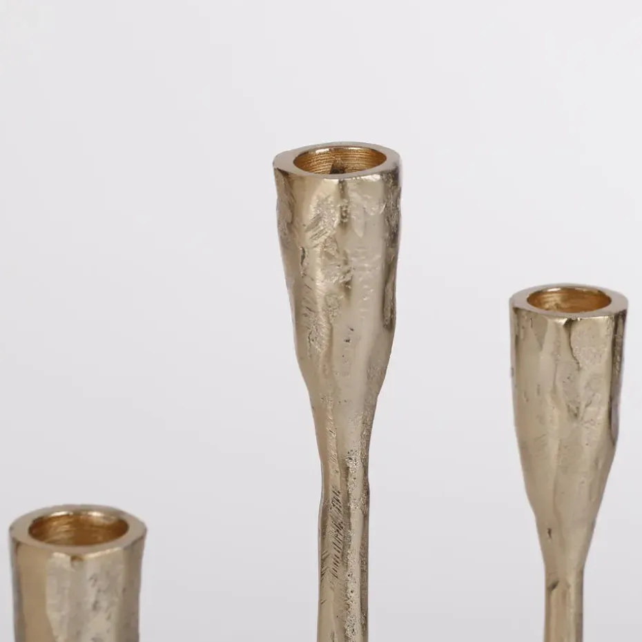 House of Seasons Stretto Kandelaar L21 x B9,5 x H40,5 cm Goud