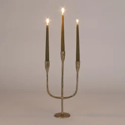 House of Seasons Stretto Kandelaar L21 x B9,5 x H40,5 cm Goud