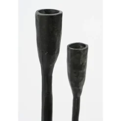 House of Seasons Stretto Kandelaar - L21 x B9,5 x H40,5 cm - Zwart