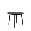 Housecraft Fabio Eettafel Rond Hout 100 cm Zwart