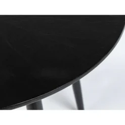 Housecraft Fabio Eettafel Rond Hout 100 cm Zwart