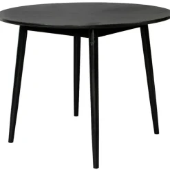 Housecraft Fabio Eettafel Rond Hout 120 cm Zwart