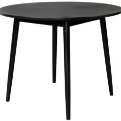 Housecraft Fabio Eettafel Rond Hout 120 cm Zwart