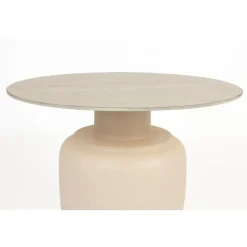 Housecraft Karula Bijzettafel Travetin-Look 60x60 cm Hoog Beige