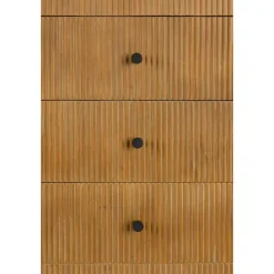 Housecraft Living Coztilla Kast/ Opbergkast Hoog Zwart/ Bruin