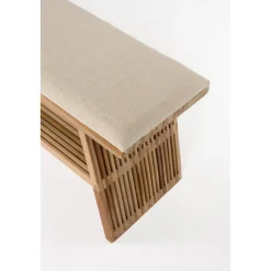 Housecraft Living Djia Bankje Teak Hout - Bruin