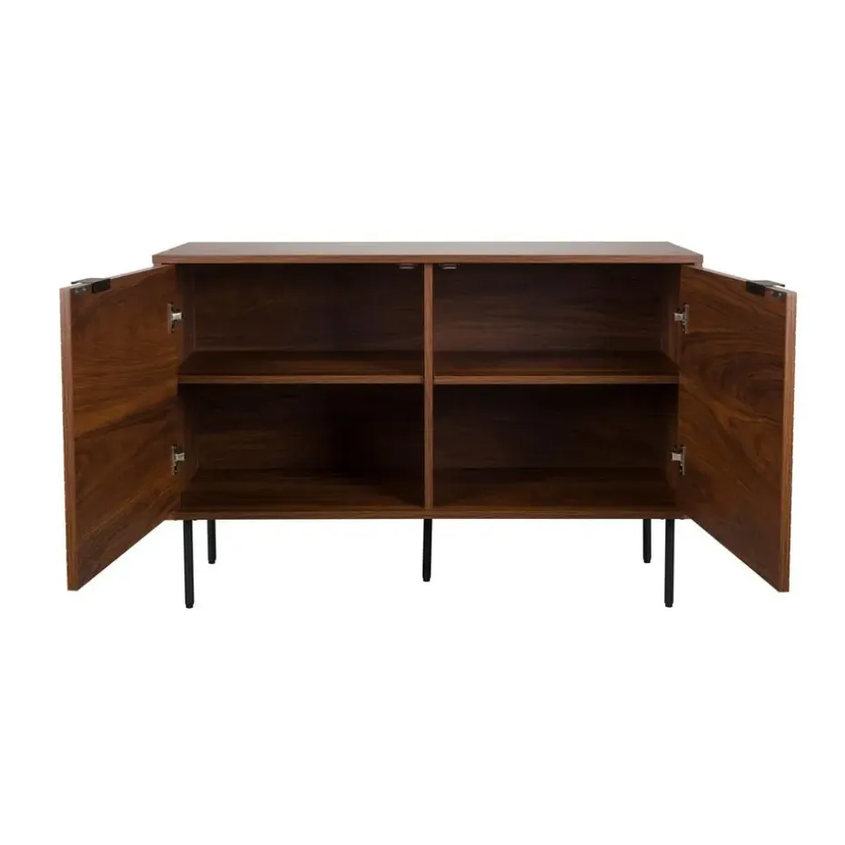 Housecraft Living Flux Opbergkast Laag Walnoot - Bruin