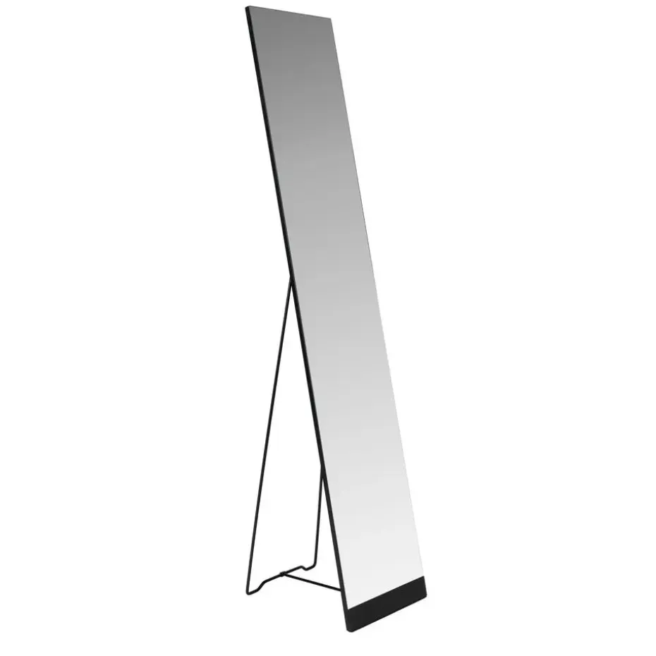 Housecraft Living Stand Vrijstaande Spiegel/ Passpiegel Staand Zwart