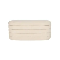 Housecraft Living Zuma bankje Bouclé Wit/ Beige