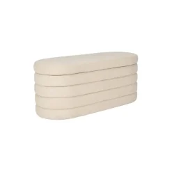 Housecraft Living Zuma bankje Bouclé Wit/ Beige
