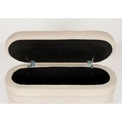 Housecraft Living Zuma bankje Bouclé Wit/ Beige