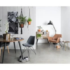 Housecraft Mo Eettafel Rond Hout 110 cm Naturel