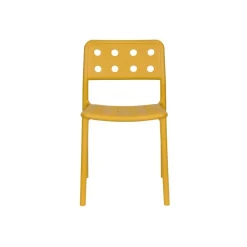 Housecraft Serra Tuinstoel/ Eetkamerstoelen Kunststof Geel - Set van 4