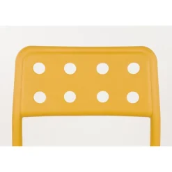 Housecraft Serra Tuinstoel/ Eetkamerstoelen Kunststof Geel - Set van 4