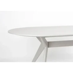 Housecraft Zeme Eetkamerstafel Ovaal 220x95 cm Hout Beige