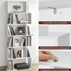 Houten Boekenkast Standaardplank Boekenrek - Boekenkasten