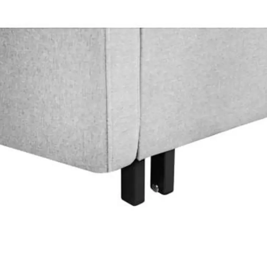 HOVIN - Slaapbank 2-zits - Lichtgrijs - Polyester