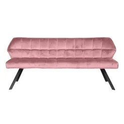 Hoyz - Eetkamerbank Raster - 180cm Breed - Roze