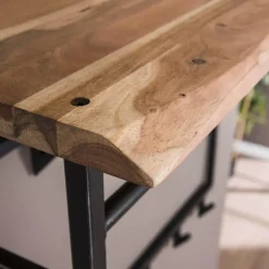 Hoyz - Kapstok Edge Hoog - 12 Haken - Massief Acaciahout - 100x33x80