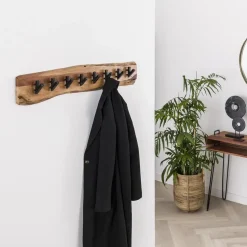 Hoyz - Kapstok Edge met 8 haken - Grijs - Wandkapstok