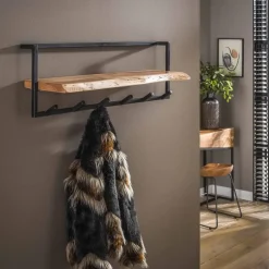 Hoyz - Kapstok Edge met 6 haken - Grijs - Wandkapstok