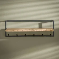 Hoyz - Kapstok Edge met 6 haken - Grijs - Wandkapstok