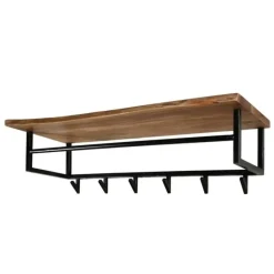 Hoyz - Kapstok Edge met 6 haken - Grijs - Wandkapstok