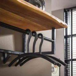 Hoyz - Kapstok Edge met 6 haken - Grijs - Wandkapstok