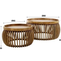 Hoyz - Salontafel Tweak Curve - Set van 2