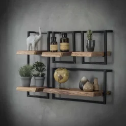 Hoyz - Wandplank Edge - 65cm - Acaciahout