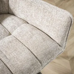 Hoyz Collection - Barstoel Raster Draaibaar - 2 Stuks - Rich Zandkleur