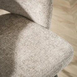 Hoyz Collection - Barstoel Boucle Salon - Tissee Cargo Zandkleur - Set van 2