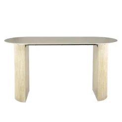 Hoyz Collection - Bartafel Romano Arch Plat Ovaal 180cm - Keramiek Travertin