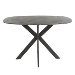 Hoyz Collection - Bartafel Kruisframe Deens Ovaal - 3D Zwart Bruin