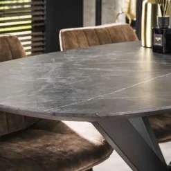 Hoyz Collection - Bartafel Kruisframe Deens Ovaal - 3D Zwart Bruin