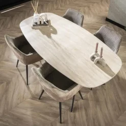 Hoyz Collection - Eetkamertafel 180 Ceramic - Ceramic Travertine
