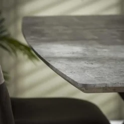 Hoyz Collection - Eetkamertafel blad ovaal - Betonlook - Grijs -160x90cm