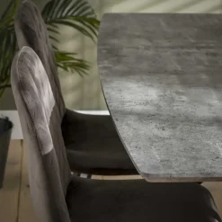 Hoyz Collection - Eetkamertafel blad ovaal - Betonlook - Grijs -160x90cm